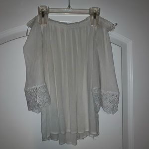White off the shoulder top